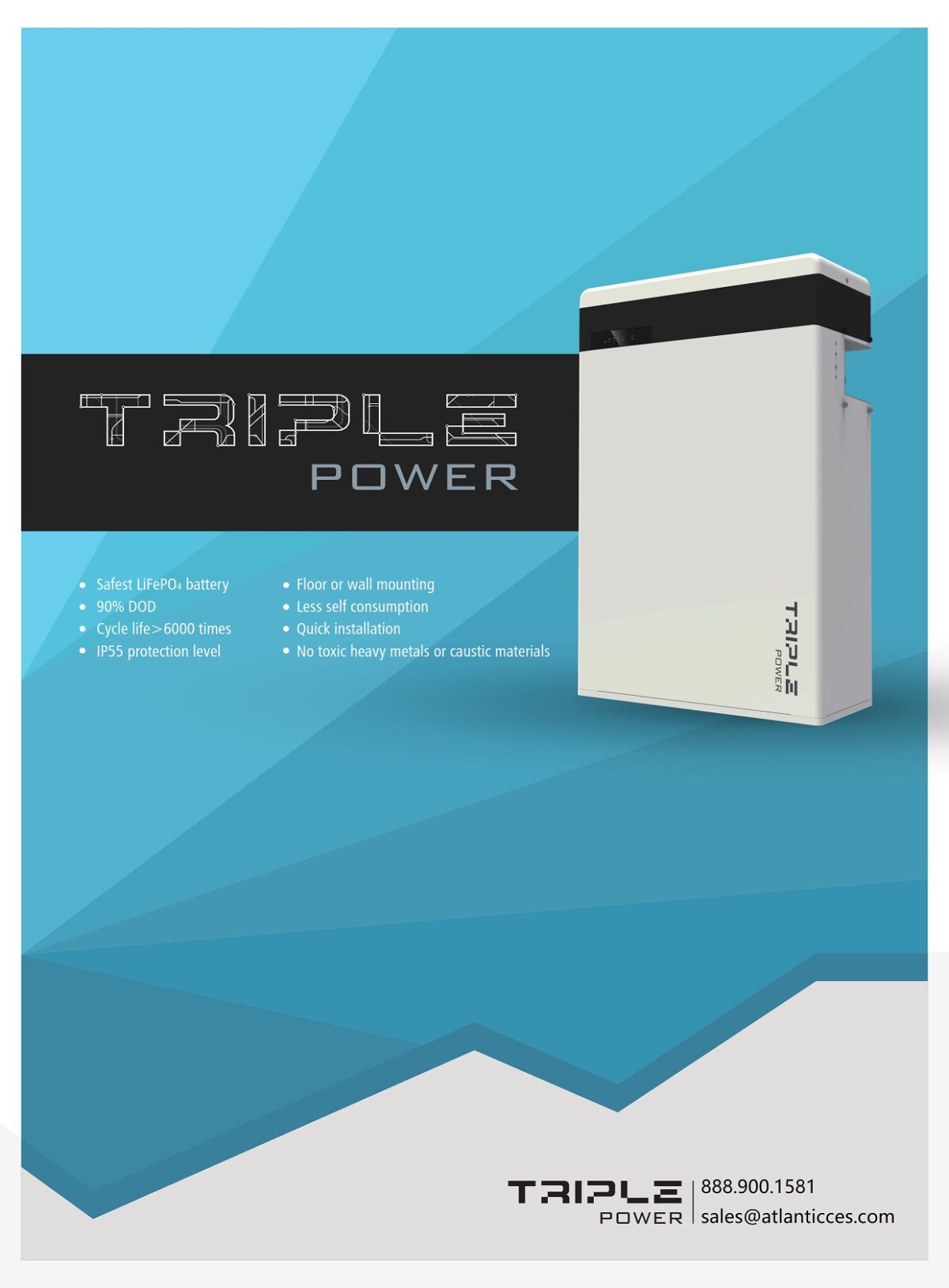 Triple Power Battery Box ACES Atlantic Clean Energy Supply